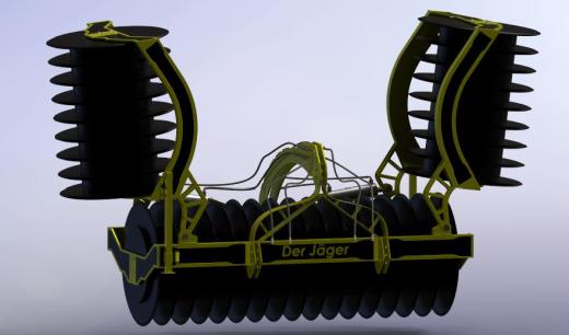 青贮料压实机滚筒3D数模图纸 Solidworks设计缩略图
